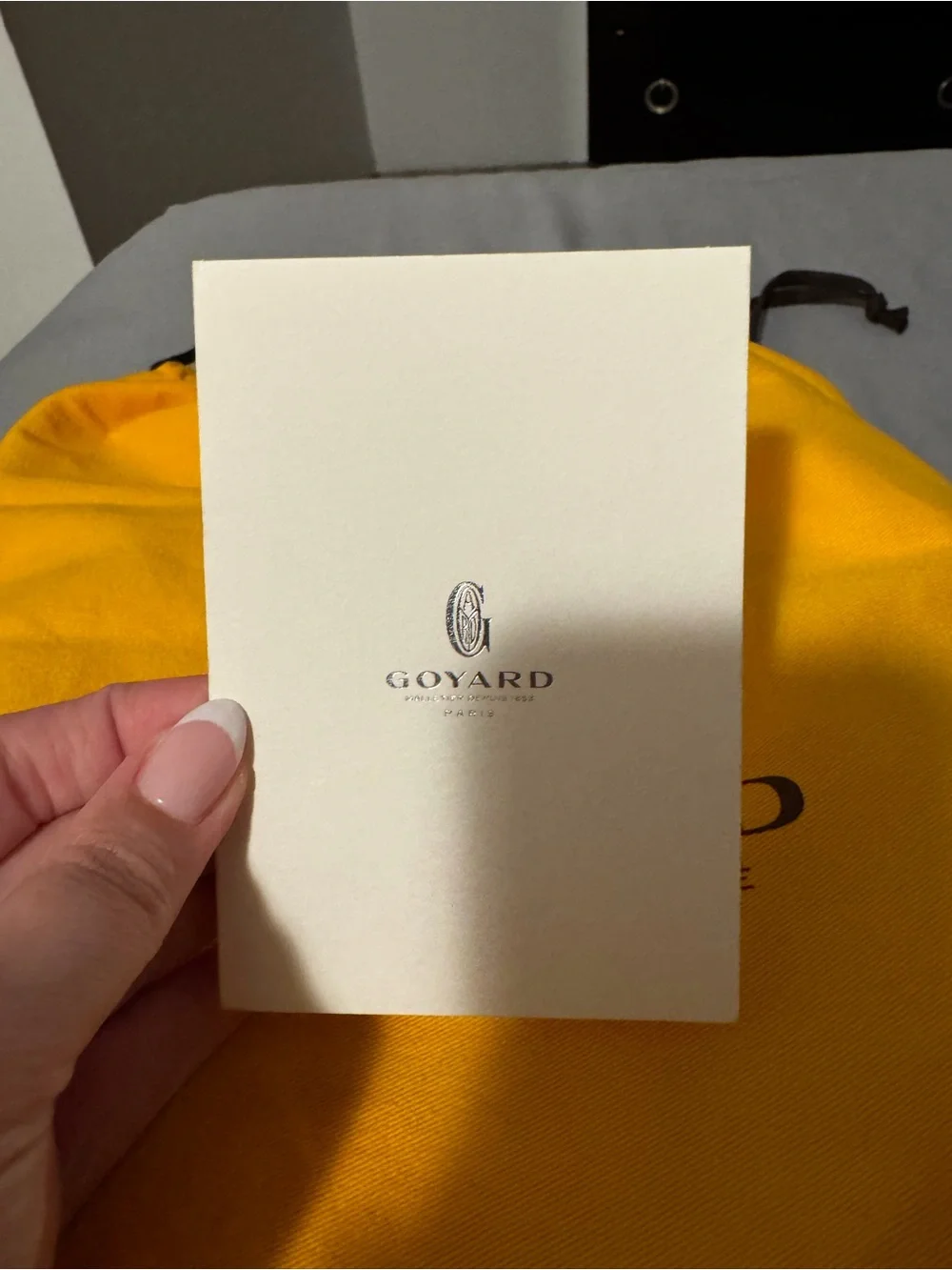 Goyard Black and Gray Crescent Crossbody Bag